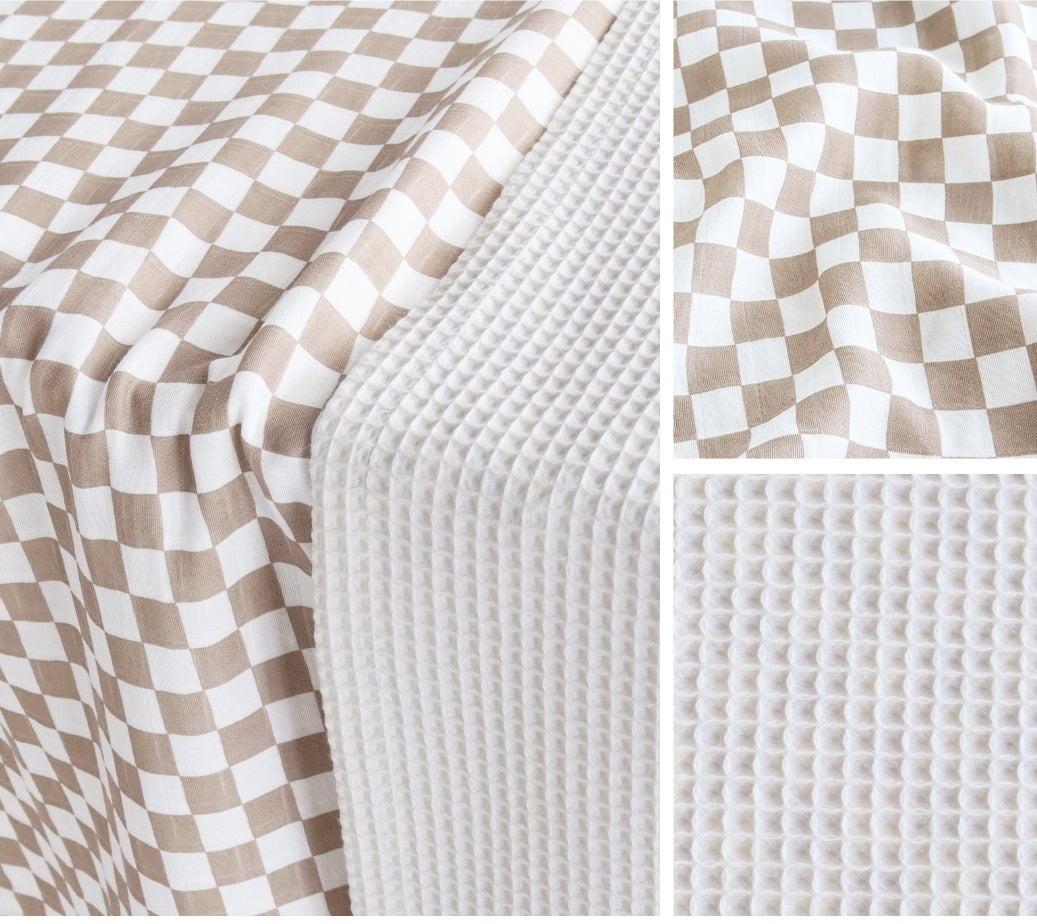 Chequered Waffle Double Sided Blanket