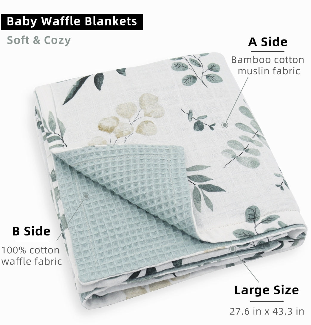 Leaf Waffle Double Sided Blanket