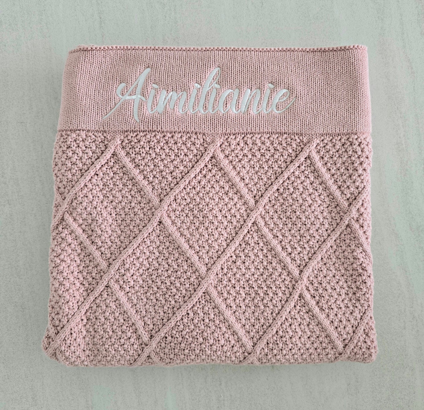 Dusty Pink Pattern Blanket
