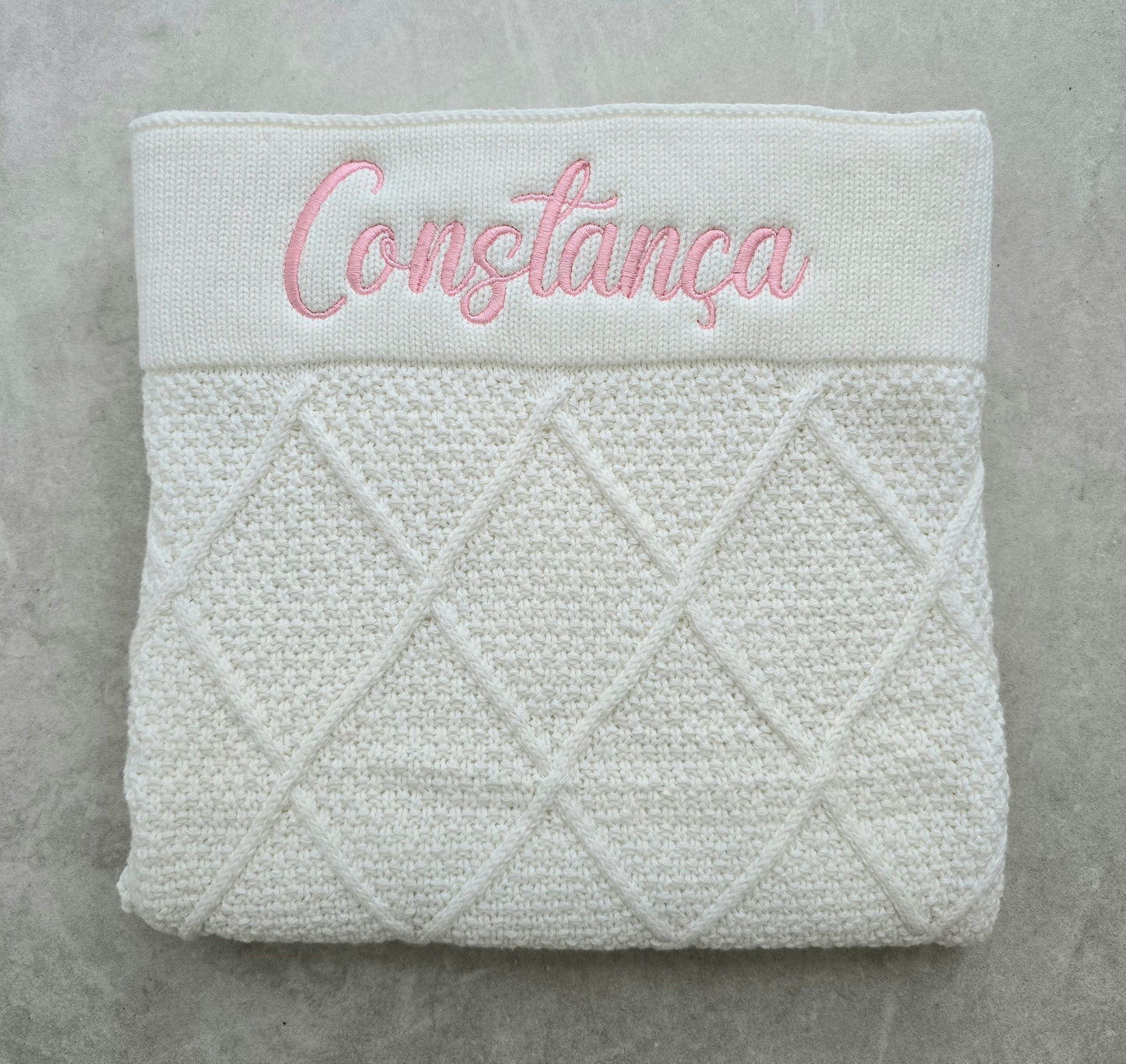 White Pattern Blanket
