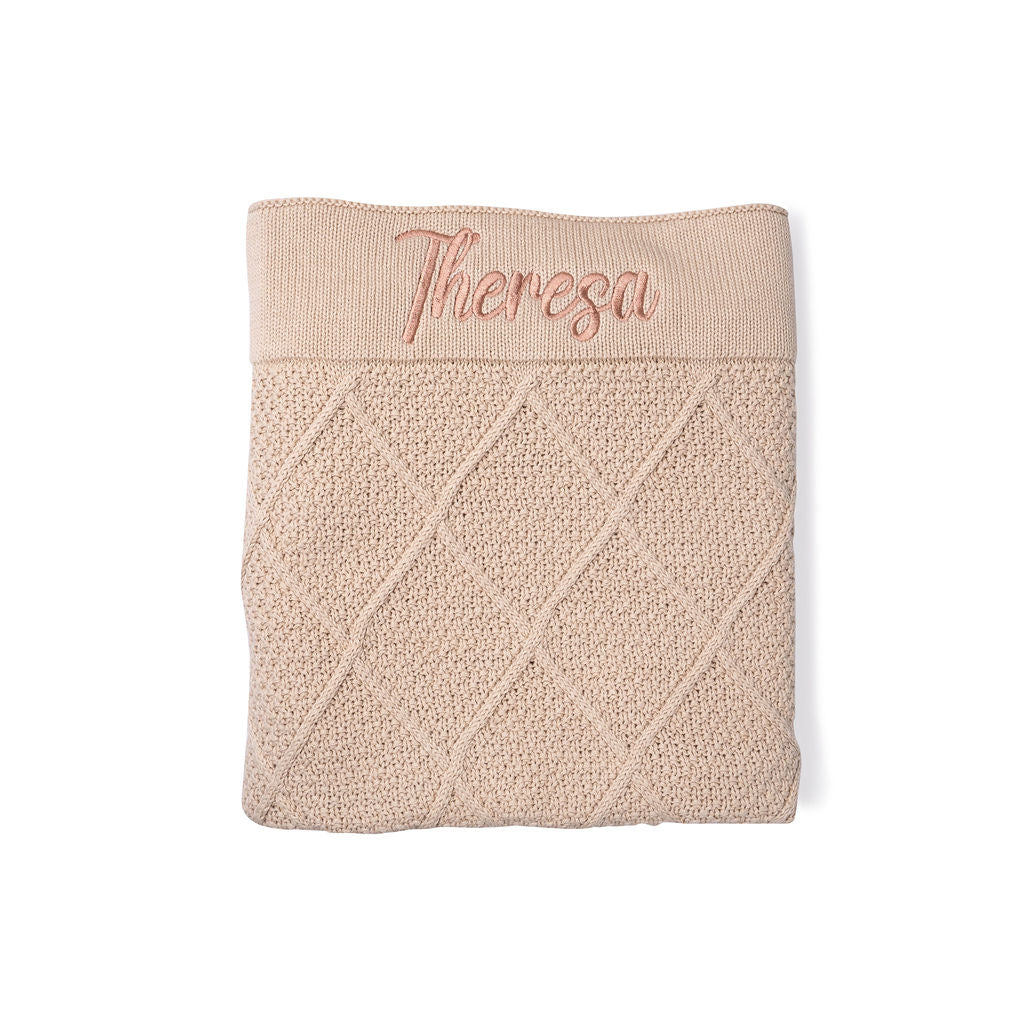 Beige Pattern Blanket
