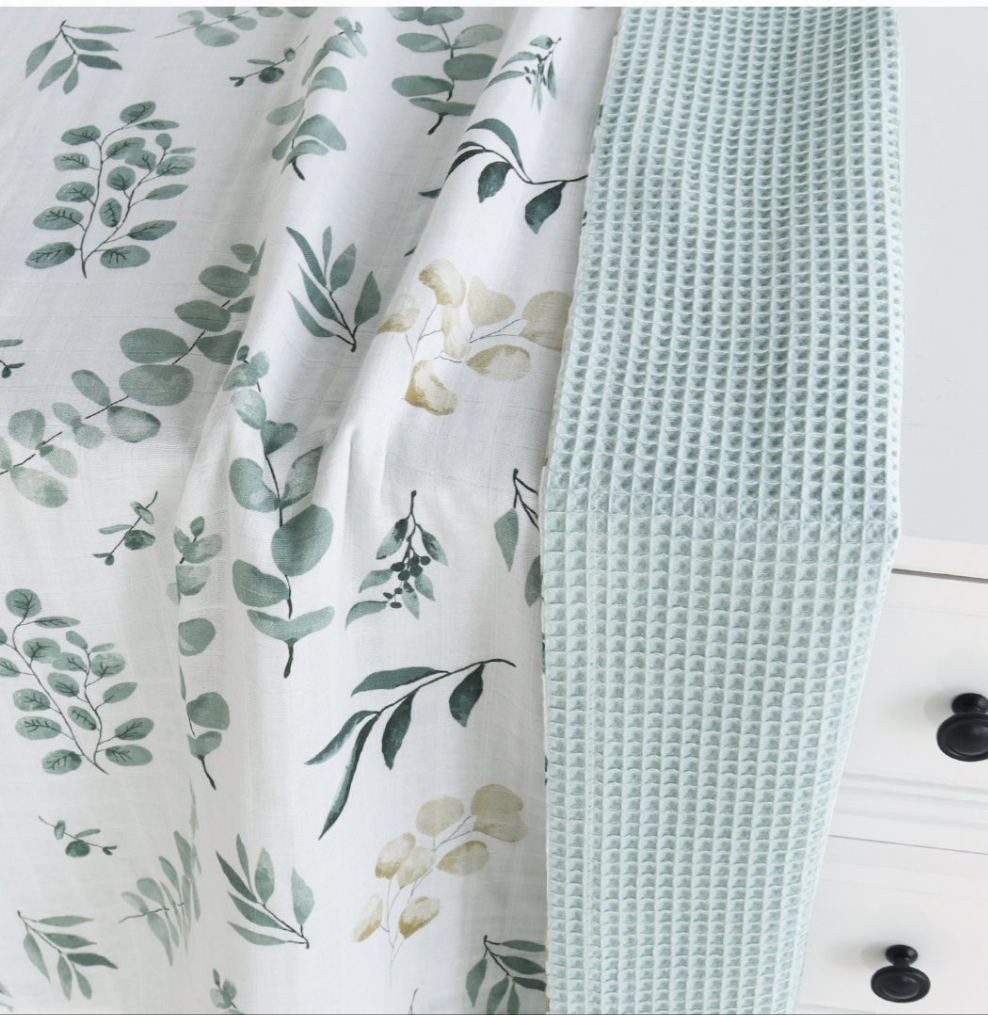 Leaf Waffle Double Sided Blanket