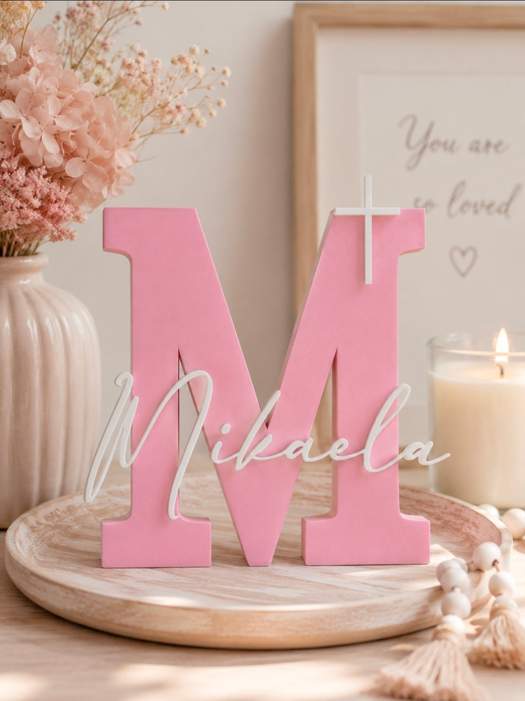 Cross Name Plaque