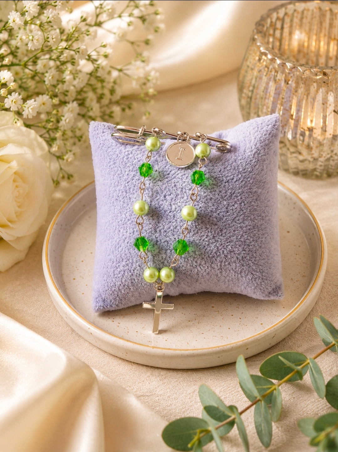 Green Two Tone Pin