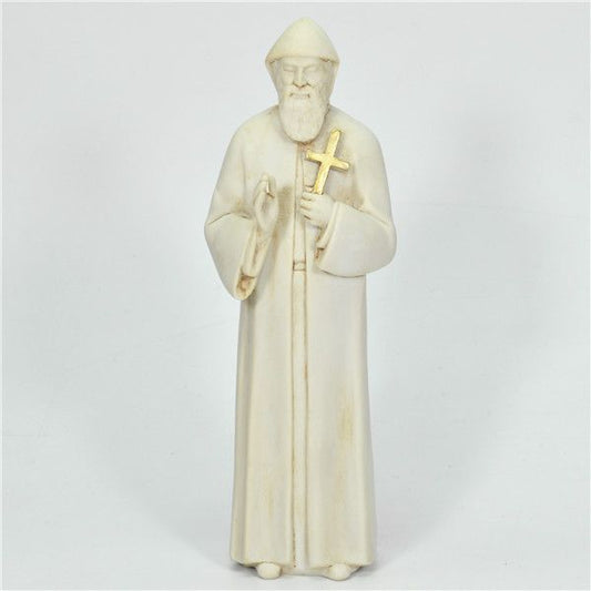Saint Charbel Holding Gold Cross