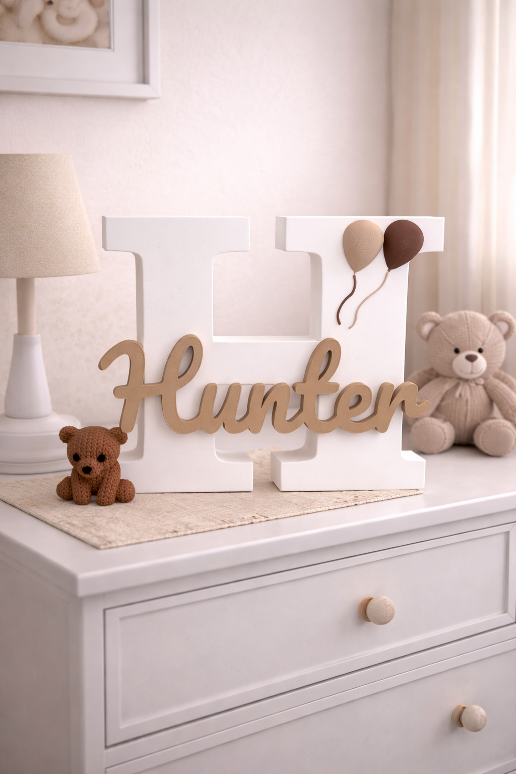 Teddy Name Plaque
