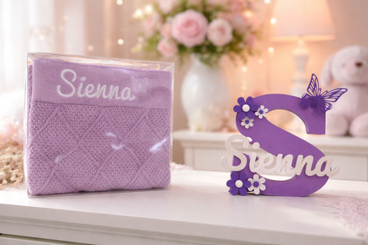 Blanket And Name Plaque Set