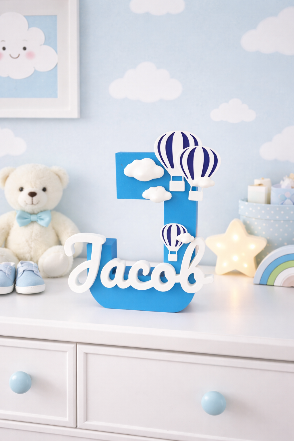 Hot Air Balloon Name Plaque