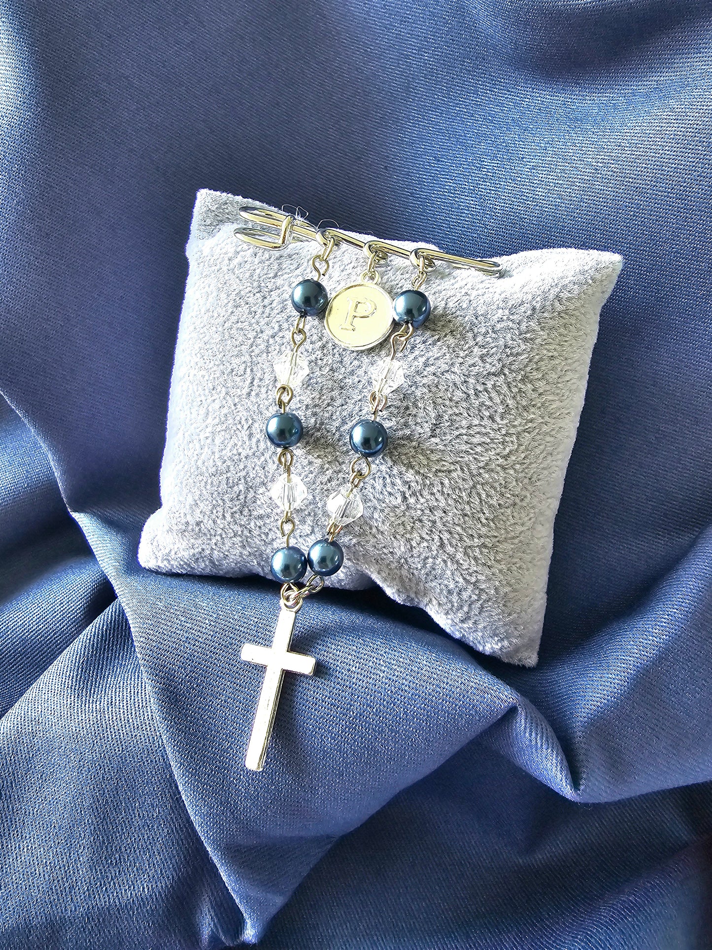 Navy Two Tone Pin
