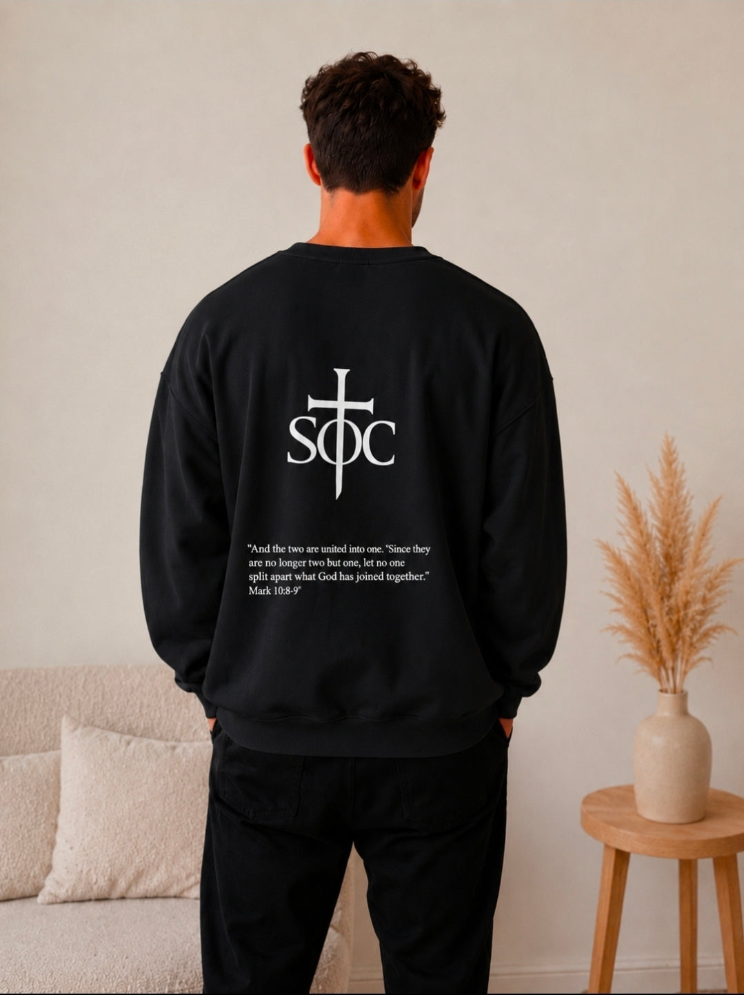 MARK 10:8-9 MENS JUMPER