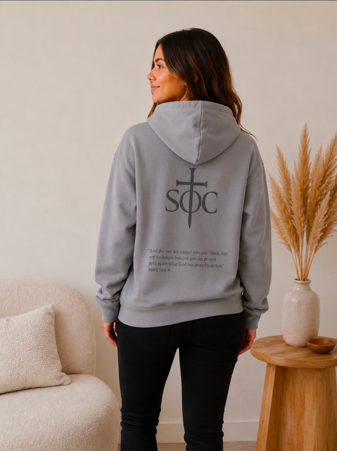 MARK 10:8-9 WOMANS HOODIE
