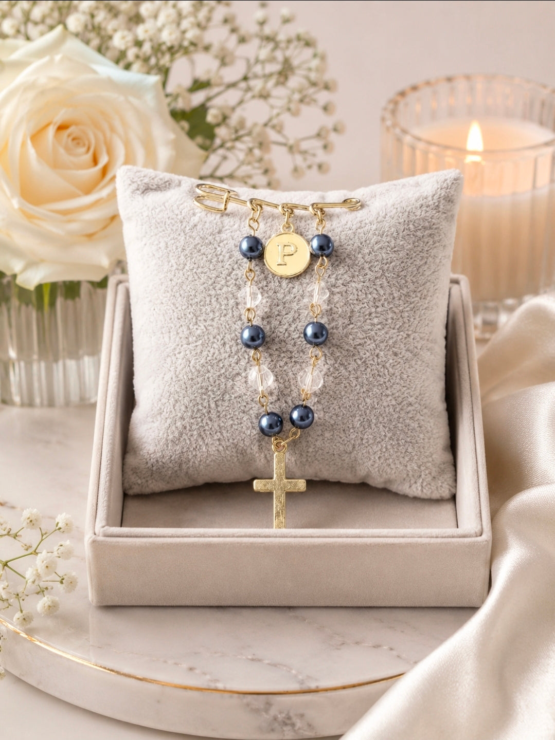 Navy Two Tone Pin
