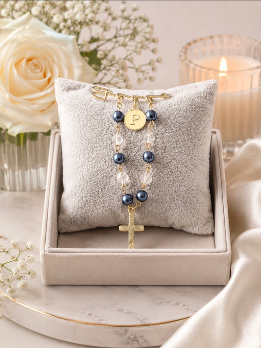 Navy Two Tone Pin