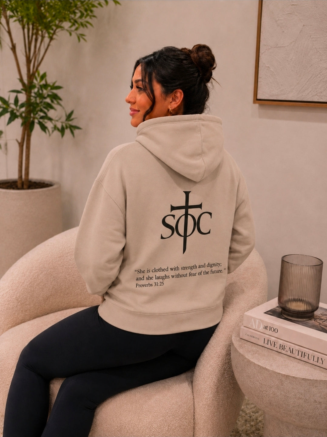 PROVERBS 31:25 LADIES HOODIE