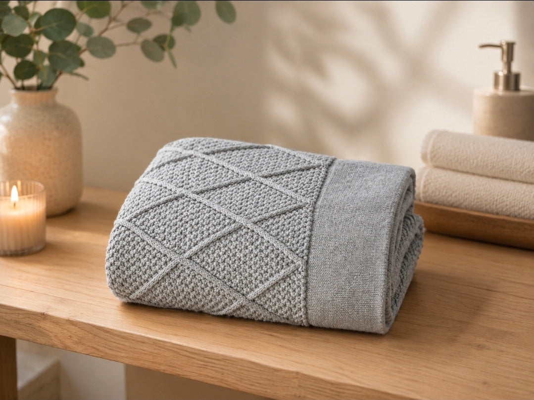 Grey Pattern Blanket