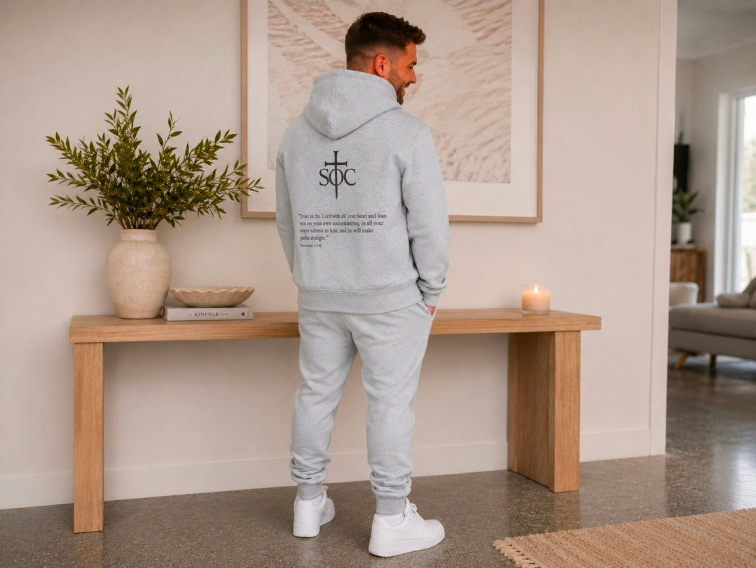 PROVERBS 3:5-6 MENS HOODIE