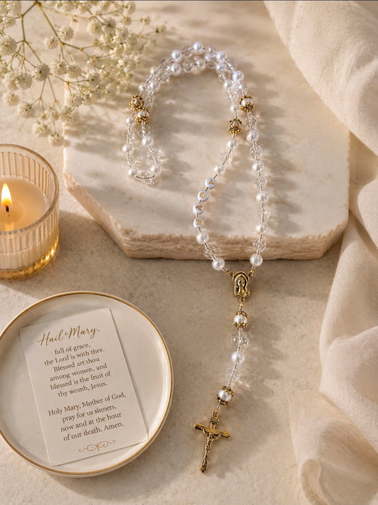 White And Clear Rosary